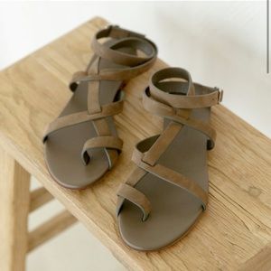 Jenni Kayne Tan Strappy Sandals